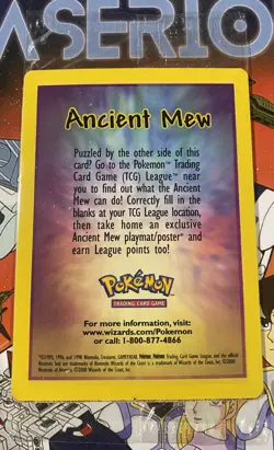 MINOR CREASES! SEALED Ancient Mew Pokemon Holo Foil Promo Card READ DESCRIPTION - Image 2
