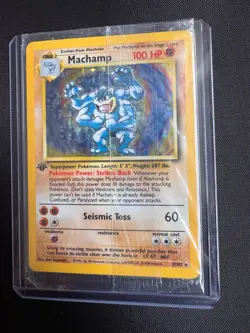 SEALED Pokemon Machamp 008/102 Holo Rare 1st Edition Base Set 100 HP 1999 - Image 5