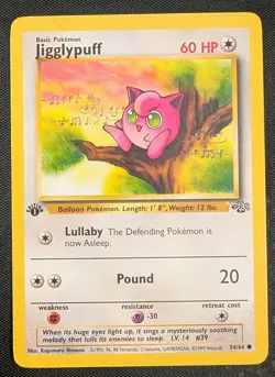 Jigglypuff - 1st Edition - 54/64 Jungle - LP - Pokemon TCG WOTC Vintage - Image 3