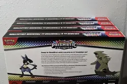 Pokemon Prismatic Evolutions Lucario/Tyranitar EX Premium Collection (Lot of 4) - Image 2