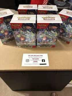 6 Sealed Pokemon Pokemon TCG Build & Battle Box Scarlet Violet Stellar Crown New - Image 1
