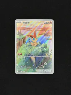 Pokemon TCG Victini SVP 208 Black Star Promo Illustration Rare Near Mint - Image 1