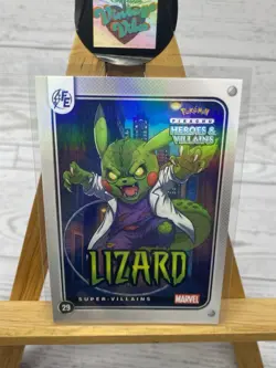 Pikachu as Lizard Holo Heroes & Villains Flash Edition (Non-Pokemon Fan Art) - Image 2