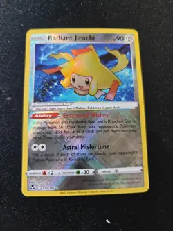 Pokemon TCG Radiant Jirachi Sword & Shield - Silver Tempest 120/195 Holo Radiant - Image 1