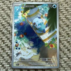 Pokemon TCG Oshawott Illustration Rare White Flare 105/86 - Image 1