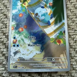 Pokemon TCG Oshawott Illustration Rare White Flare 105/86 - Image 3