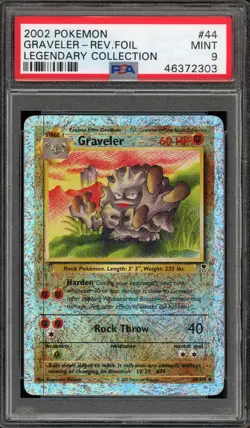 Pokemon Graveler Legendary Coll. Reverse Holo #44 PSA 9 Mint - Image 1