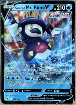 POKEMON ASTRAL RADIANCE GALARIAN MR RIME V ULTRA RARE HOLO 049/189 NM+ QTY - Image 1