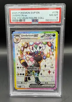 Pokemon Umbreon ex SVP 176 PSA 8 NM-MT Black Star Promo - Image 1