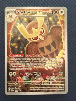 Noctowl SVp 141 Pokemon Center Stamped Black Star Promo Pokemon TCG - Image 1