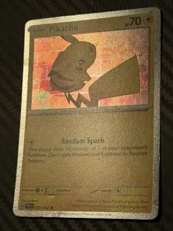 Pokemon TCG Temporal Forces Pikachu 051/162 Promo Cosmos Holo Rare SWIRL - Image 2