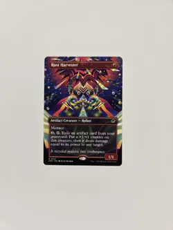 Magic the Gathering MTG Rust Harvester Rare Borderless Card EOE Edge of Eternity - Image 2