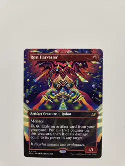 Magic the Gathering MTG Rust Harvester Rare Borderless Card EOE Edge of Eternity - Image 4