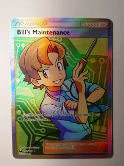 Pokemon Bill's Maintenance ULTRA RARE FULL ART Holo 162/168 SM-Celestial Storm … - Image 1