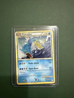 2010 Pokemon Gyarados HeartGold SoulSilver Cracked Ice Holo 4/123 - Image 1