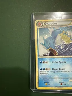 2010 Pokemon Gyarados HeartGold SoulSilver Cracked Ice Holo 4/123 - Image 2
