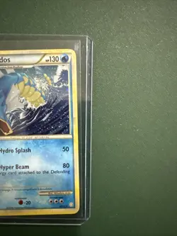 2010 Pokemon Gyarados HeartGold SoulSilver Cracked Ice Holo 4/123 - Image 3