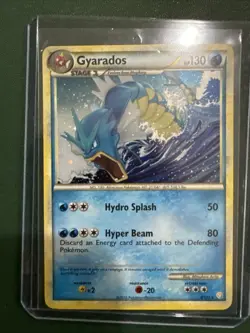 2010 Pokemon Gyarados HeartGold SoulSilver Cracked Ice Holo 4/123 - Image 4
