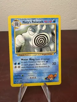 Misty's Poliwrath 31/132 Gym Heroes Unlimited Rare MP/HP - Vintage Pokemon - Image 1