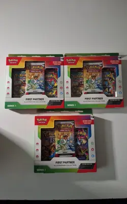Pokemon First Partner Illustration Collection Sealed 3 Boxes - Image 1