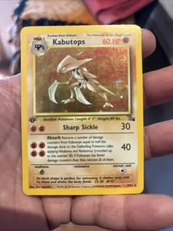 Pokemon Kabutops Fossil holo 1st edition LP+ - Image 1