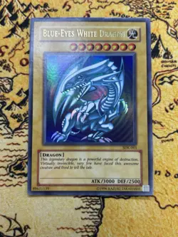 Yugioh Blue-Eyes White Dragon SDK-001 Ultra Rare Unlimited LP Starter Deck Kaiba - Image 1