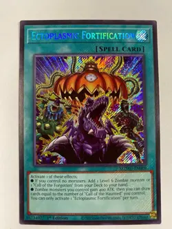 Yugioh! Ectoplasmic Fortification, MZMU-EN008, Secret Rare, 1st Edition - Image 1