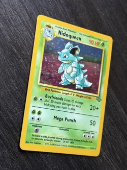 Pokemon TCG Nidoqueen Jungle Holo Rare Card 7/64 1999 Unlimited Played - Image 3