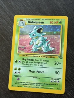 Pokemon TCG Nidoqueen Jungle Holo Rare Card 7/64 1999 Unlimited Played - Image 4
