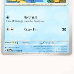 Horsea Holo 010/064 Shrouded Fable Pokemon TCG Card Near Mint NM Rare Collectibl - Image 3