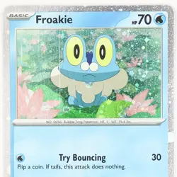 Froakie Cosmos Holo 056/197 Obsidian Flames Pokemon TCG Card Near Mint NM Rare - Image 2