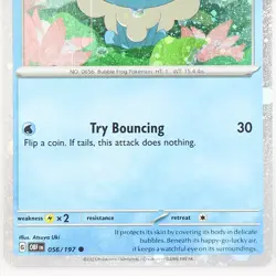 Froakie Cosmos Holo 056/197 Obsidian Flames Pokemon TCG Card Near Mint NM Rare - Image 3