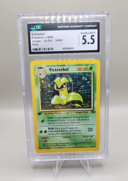 Victreebel Holo Rare 1st Edition Jungle Set 14/64 CGC 5.5 Pokemon Card 1999 WOTC - Image 1
