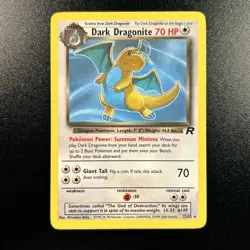 Dark Dragonite 22/82 Team Rocket Non-Holo WOTC Vintage Pokemon Card Near Mint NM - Image 1