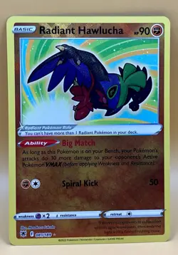 Radiant Hawlucha 081/189 – Astral Radiance Radiant Rare - NM - 2022 Pokemon TCG - Image 1