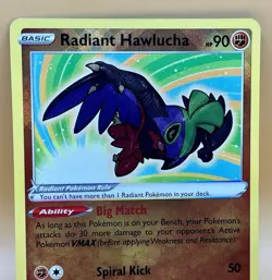 Radiant Hawlucha 081/189 – Astral Radiance Radiant Rare - NM - 2022 Pokemon TCG - Image 2