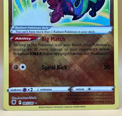 Radiant Hawlucha 081/189 – Astral Radiance Radiant Rare - NM - 2022 Pokemon TCG - Image 3