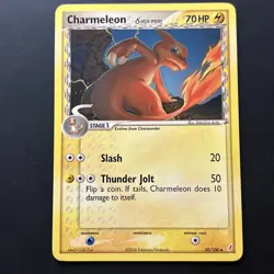 Pokemon TCG Charmeleon (Delta Species) 30/100 Crystal Guardians Uncommon LP - Image 1
