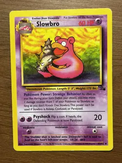 Slowbro 43/62 Pokemon TCG Fossil MP - Image 1