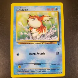 Goldeen Base Set 2 - 76/130 Pokemon - Image 2