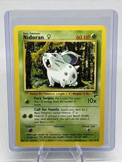 Pokemon Base Set 2 #82/130 Nidoran Grass 2000 Regular NM - Image 1