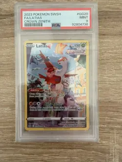 2023 POKEMON SWORD AND SHIELD CROWN ZENITH GG20 FULL ART/LATIAS PSA MINT 9 - Image 1