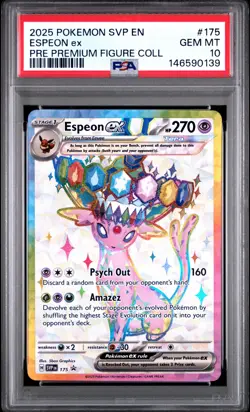 2025 POKEMON SVP EN-SV BLACK STAR PROMO #175 ESPEON EX PSA 10 - Image 1