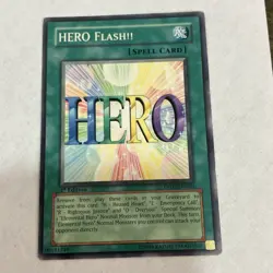 Yu-Gi-Oh! Konami Spell Card HERO Flash!! DP03-EN020 1st Edition - Image 1