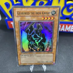 Yugioh Gearfried the Iron Knight PSV-101 Super Rare 1st Ed - Image 1