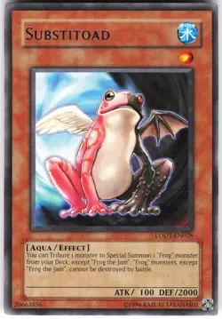 Substitoad LODT-EN028 Yugioh TCG Rare NM - Image 1