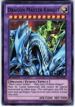 Dragon Master Knight LCYW-EN050 Yugioh TCG Super Rare LP - Image 1