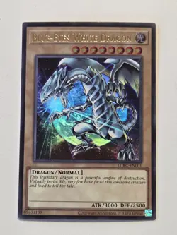 Blue-Eyes White Dragon LCKC-EN001 (Version 3) Ultra Rare Yugioh Alt Art NM - Image 1