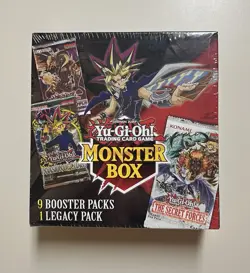 Yugioh Monster Mystery Box 9 Packs + 1 Legacy Pack New Factory Sealed 728192517051 - Image 1
