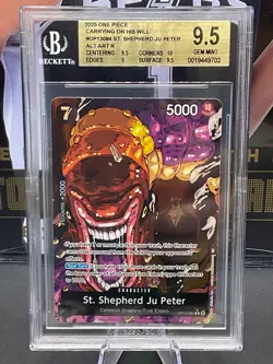 2025 One Piece OP13-084 St. Shepherd Ju Peter ALT ART BGS 9.5 GEM MINT - Image 1